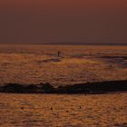 Angler in der Abendsonne