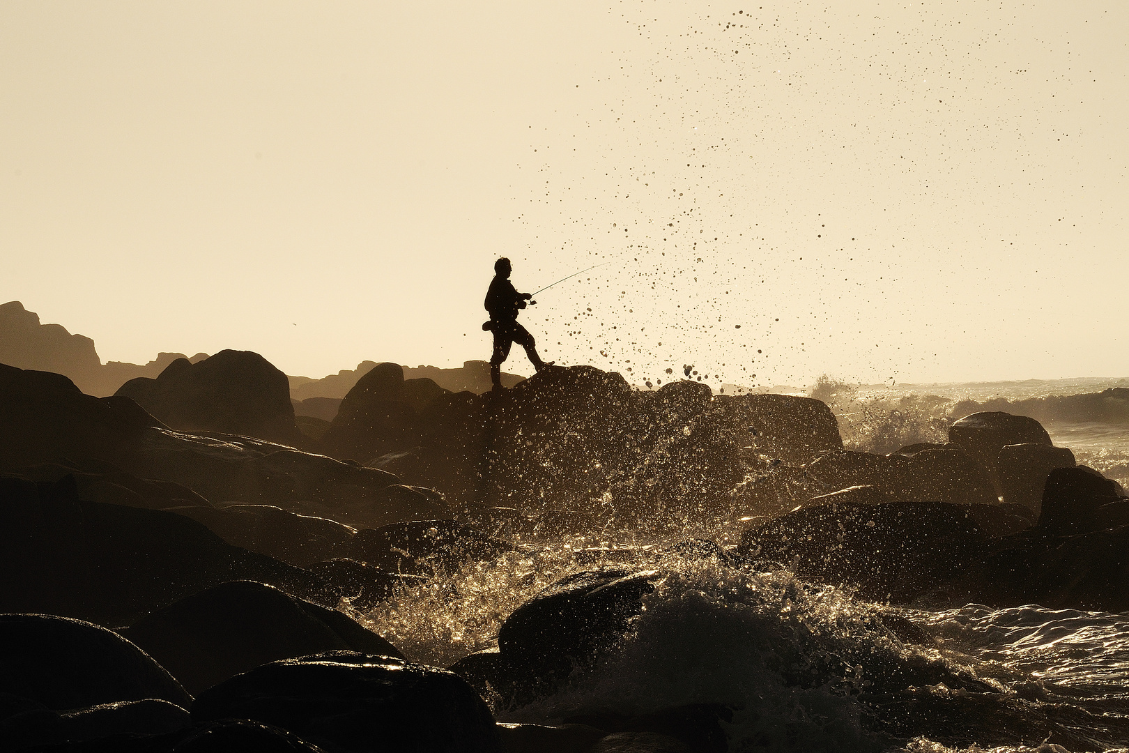 Angler in der Bretagne