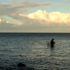 Angler in der Ostsee