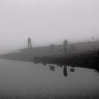 Angler in Nebel