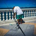 Angler mit Fang-Cadiz