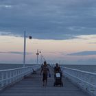 Angler on Urangan Pier Hervey Bay Fraser Island Queensland Australia