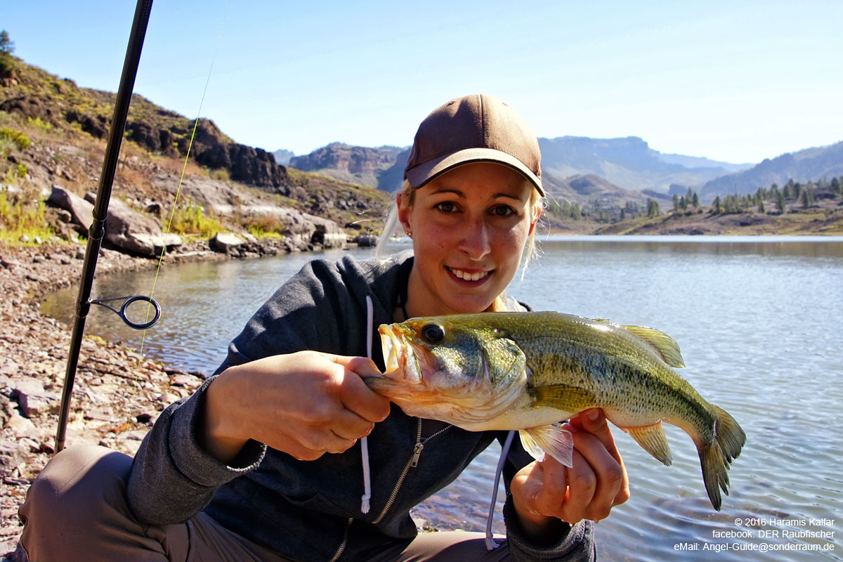 Anglerin Stausee Gran Canaria