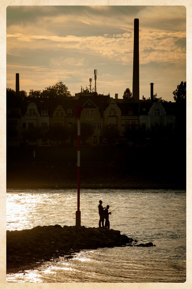 Anglerromantik am Rhein