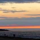 Anglers at sunset