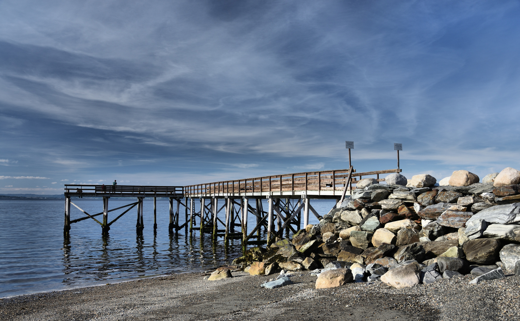 Anglersteg am Trondheimfjord