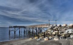 Anglersteg am Trondheimfjord