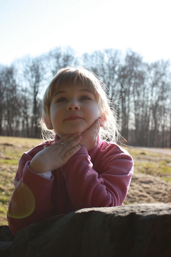 anglina meine große beim spaziergang