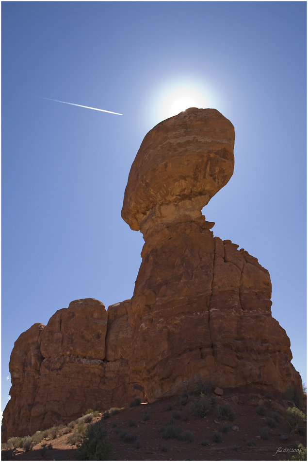 Angriff auf Balanced Rock...