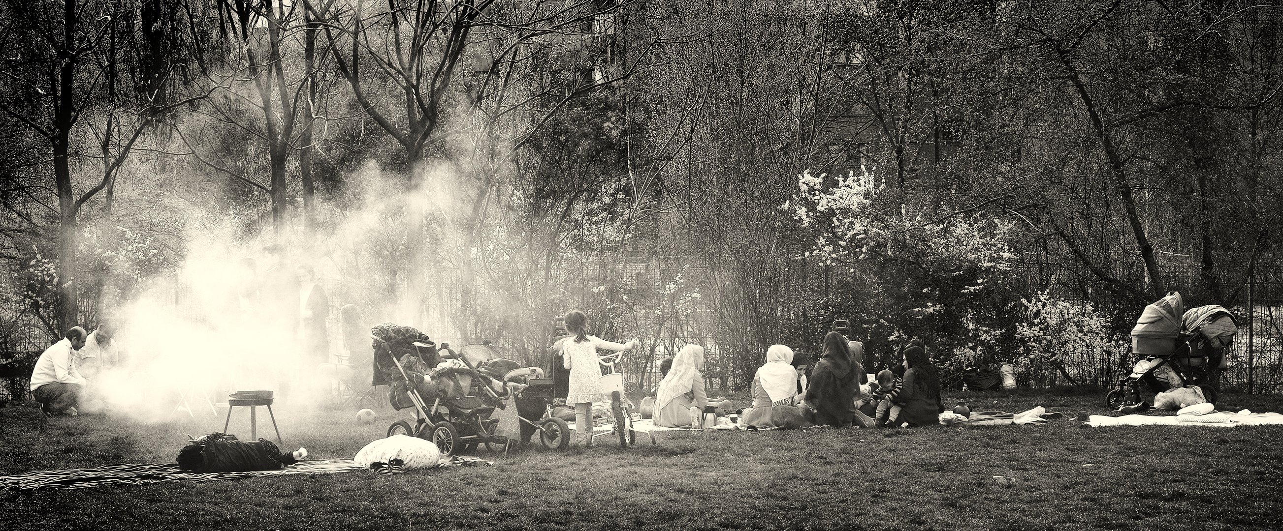 Angrillen im Mauerpark