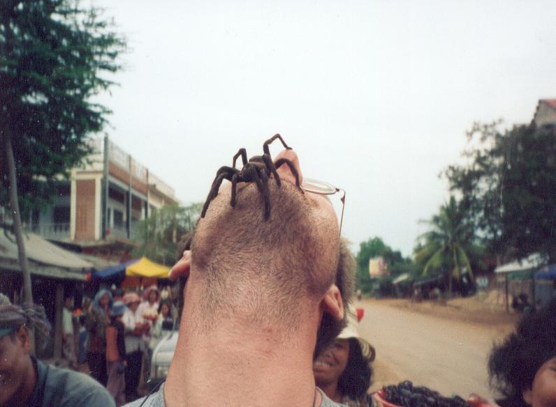 Angst ? in einem Dorf, nahe Phnom Penh