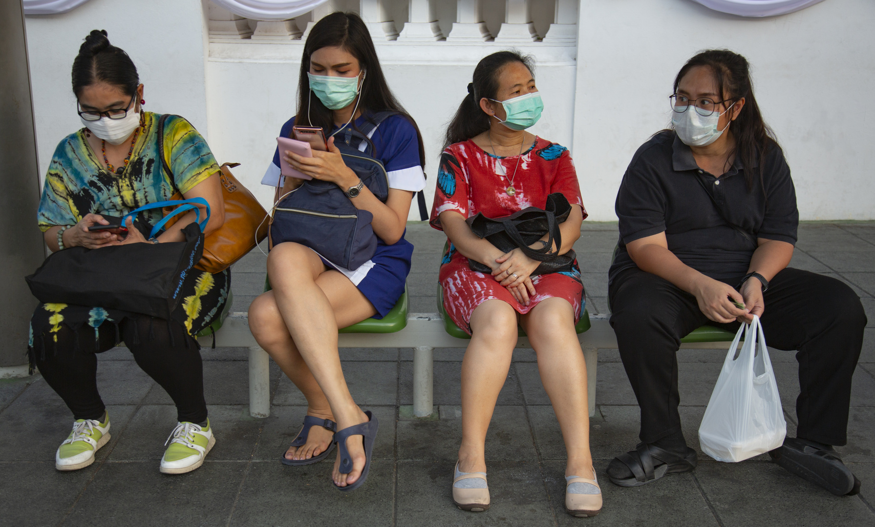 Angst vor dem Virus in Bangkok