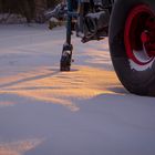 Anhänger im Schnee