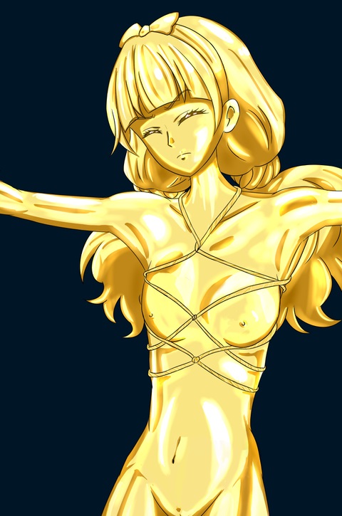 Anime Girl in Gold