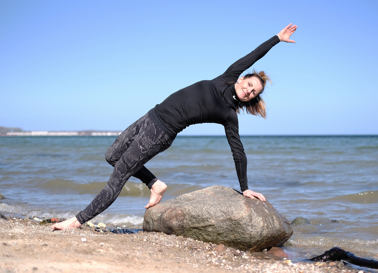 Anja beim Yoga