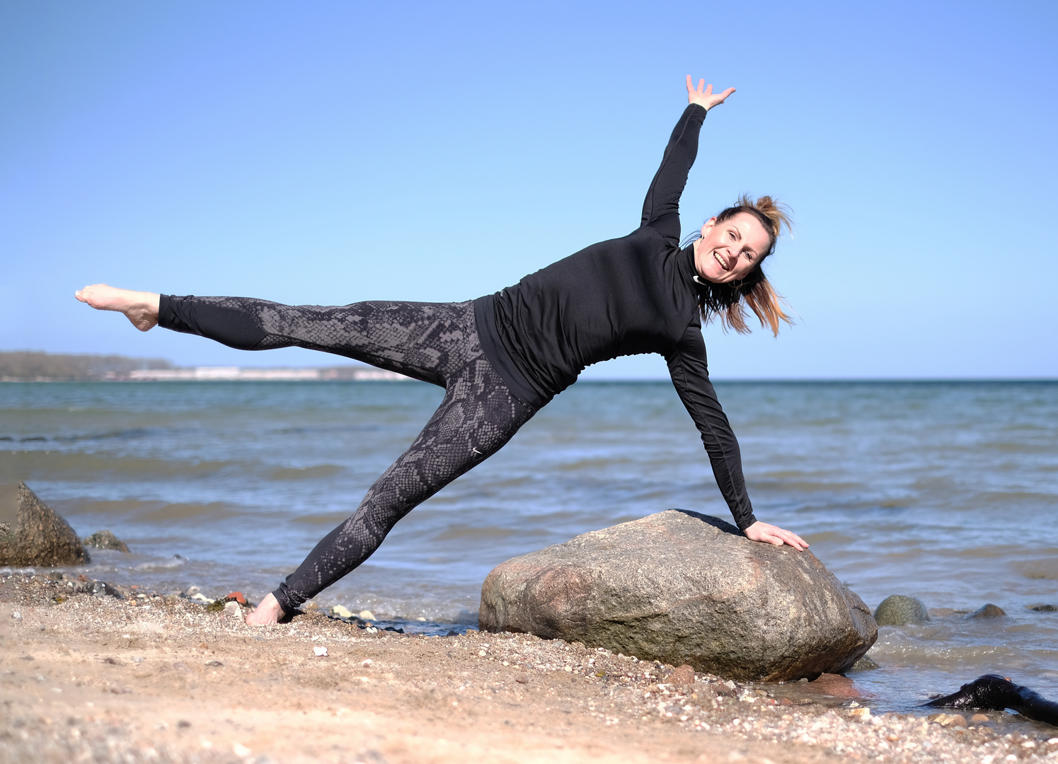 Anja beim Yoga