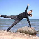 Anja beim Yoga