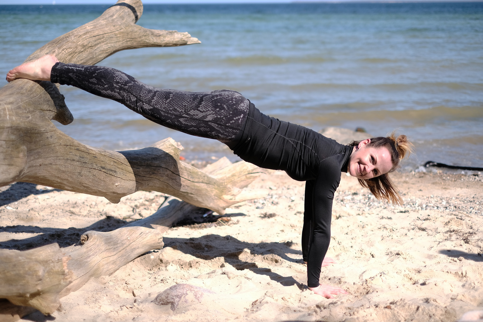 Anja beim Yoga