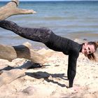 Anja beim Yoga