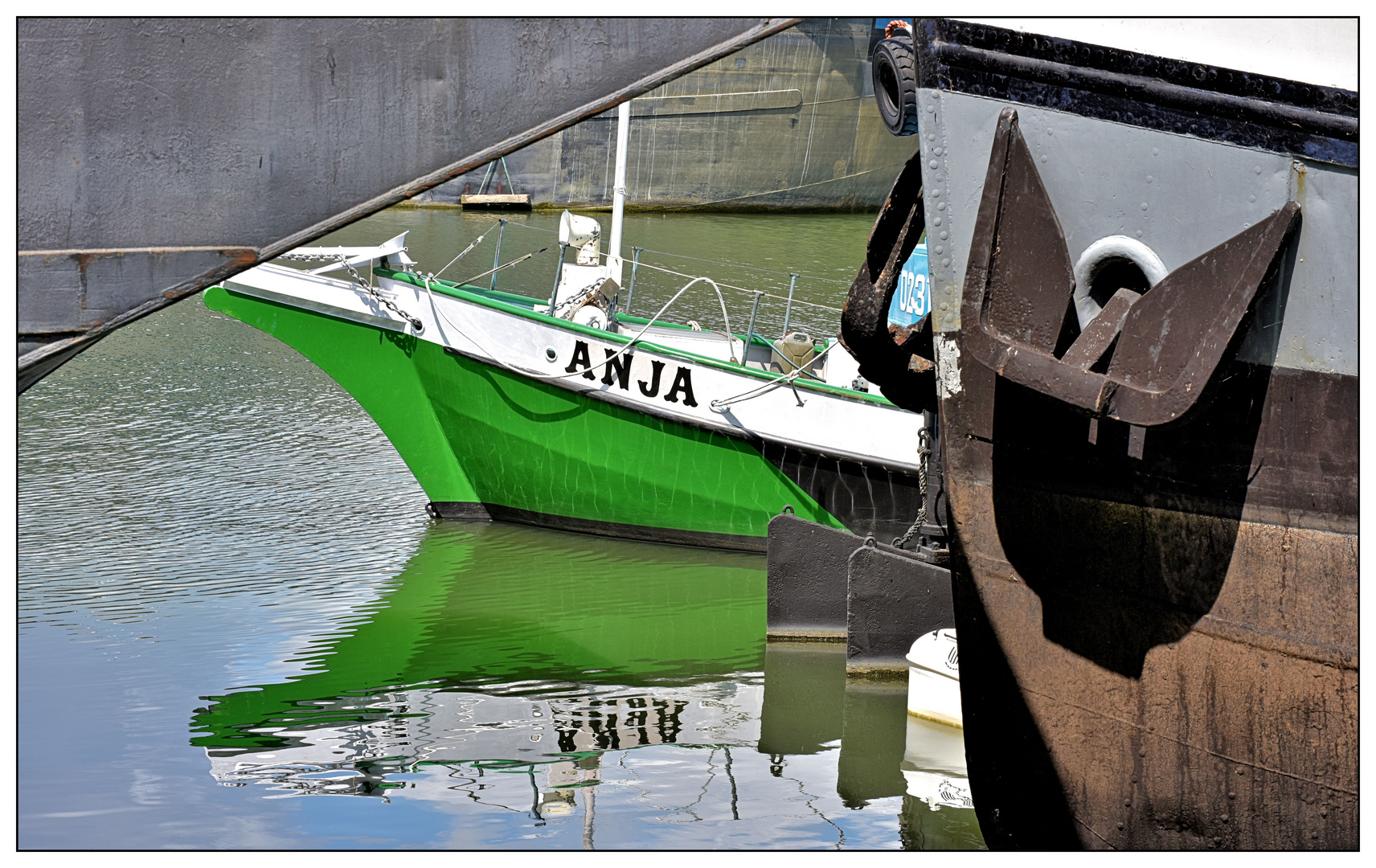 Anja im Hafen