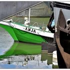 Anja im Hafen