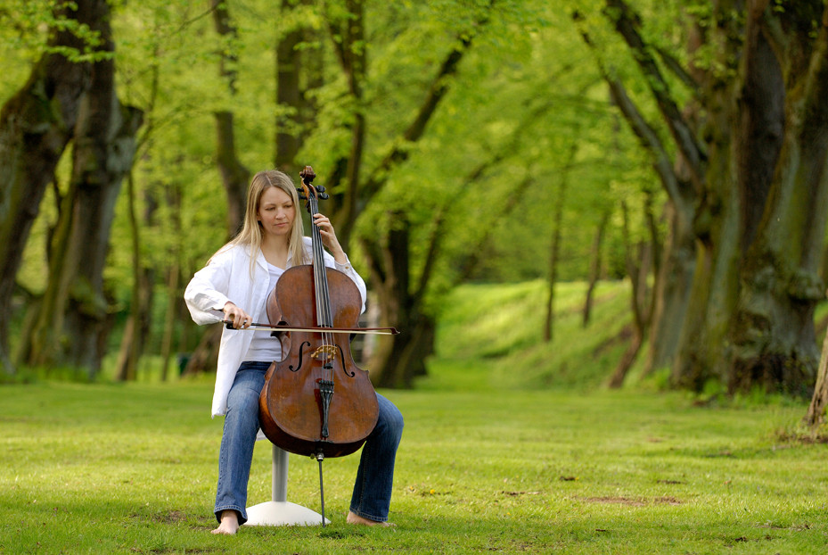 Anke mit Cello