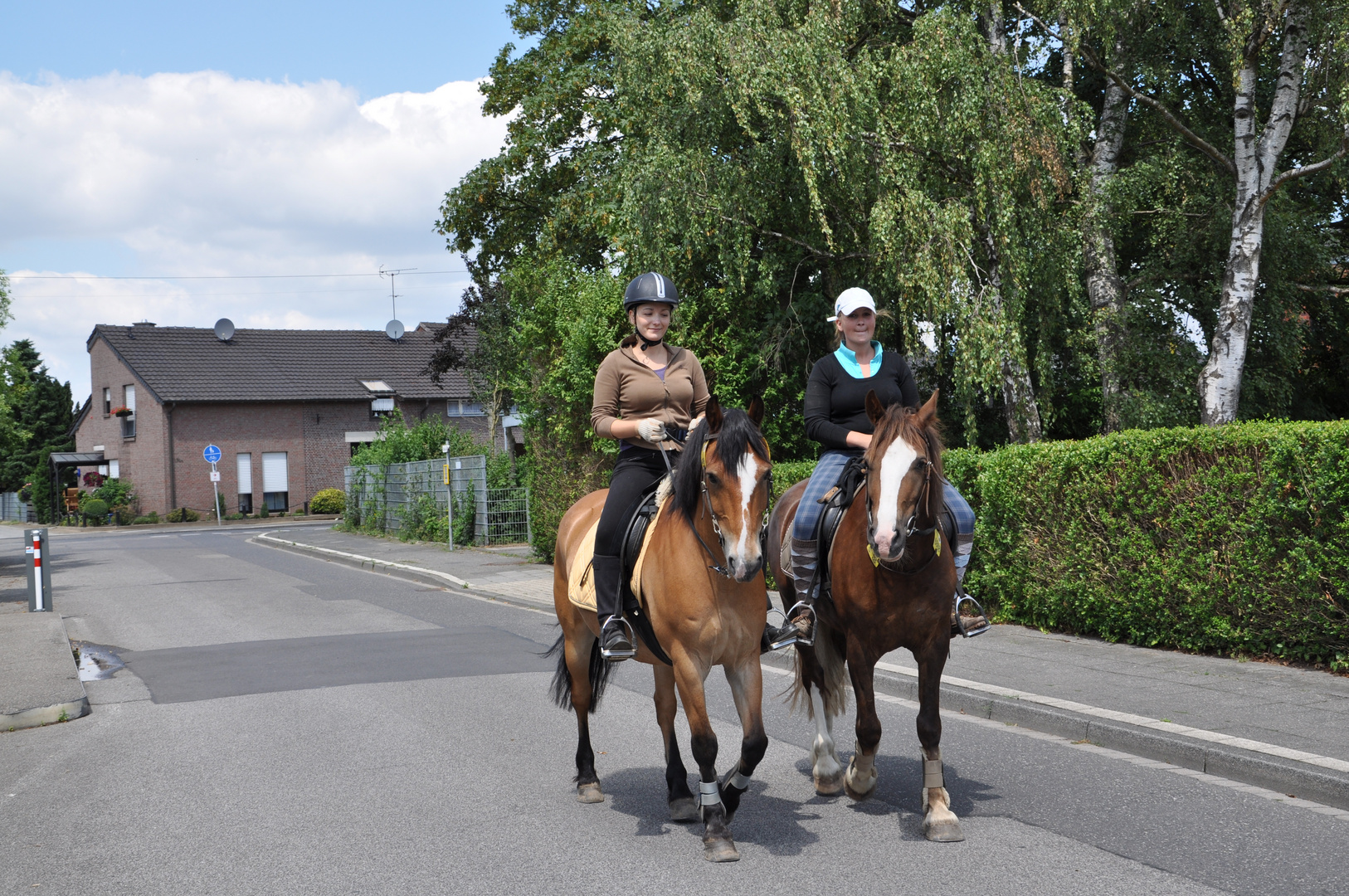 Anke und ich beim Ausritt 01