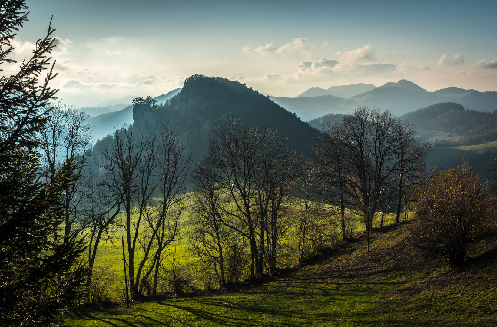 Ankenballen im Herbst