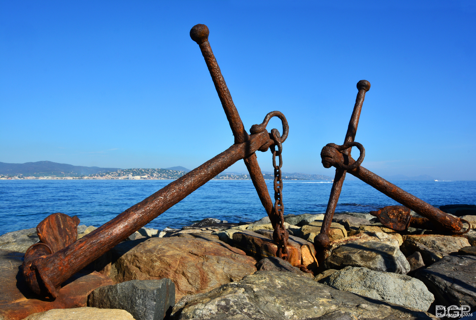 Anker am Hafen von St. Tropez