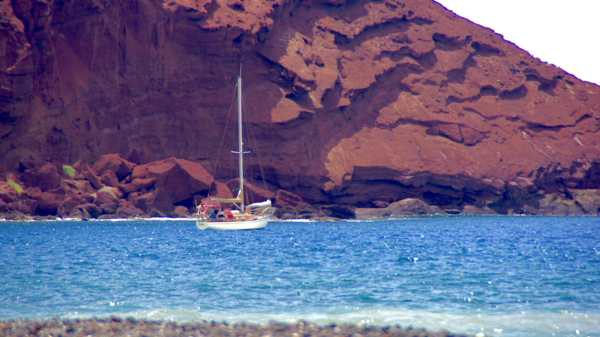 Ankern am Playa de la Tejita