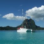 Ankerplatz in der Lagune von Bora Bora