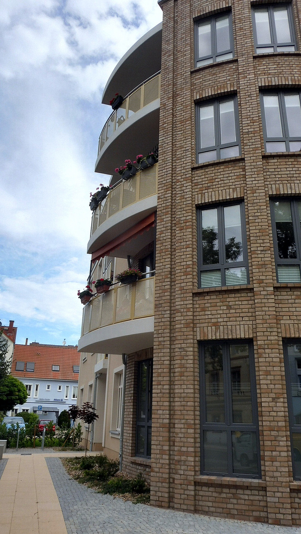 Anklam City Stadtbild - Runde Ecke