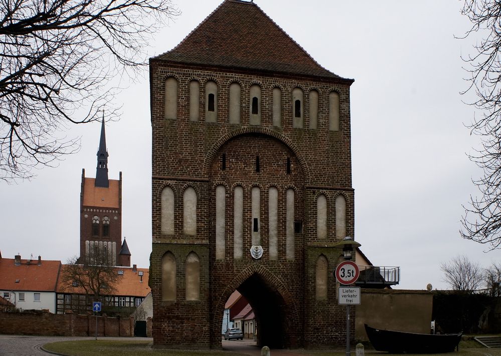 Anklamer Tor und Marienkirche