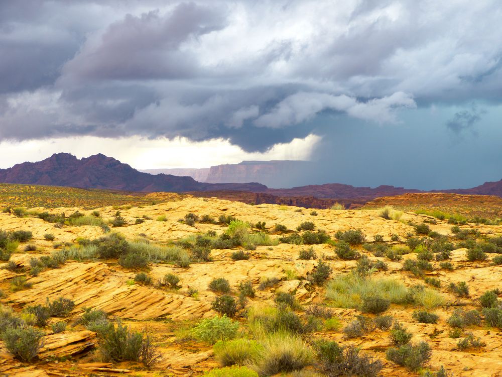 Ankommendes Gewitter in der Nähe von Page, Arizona