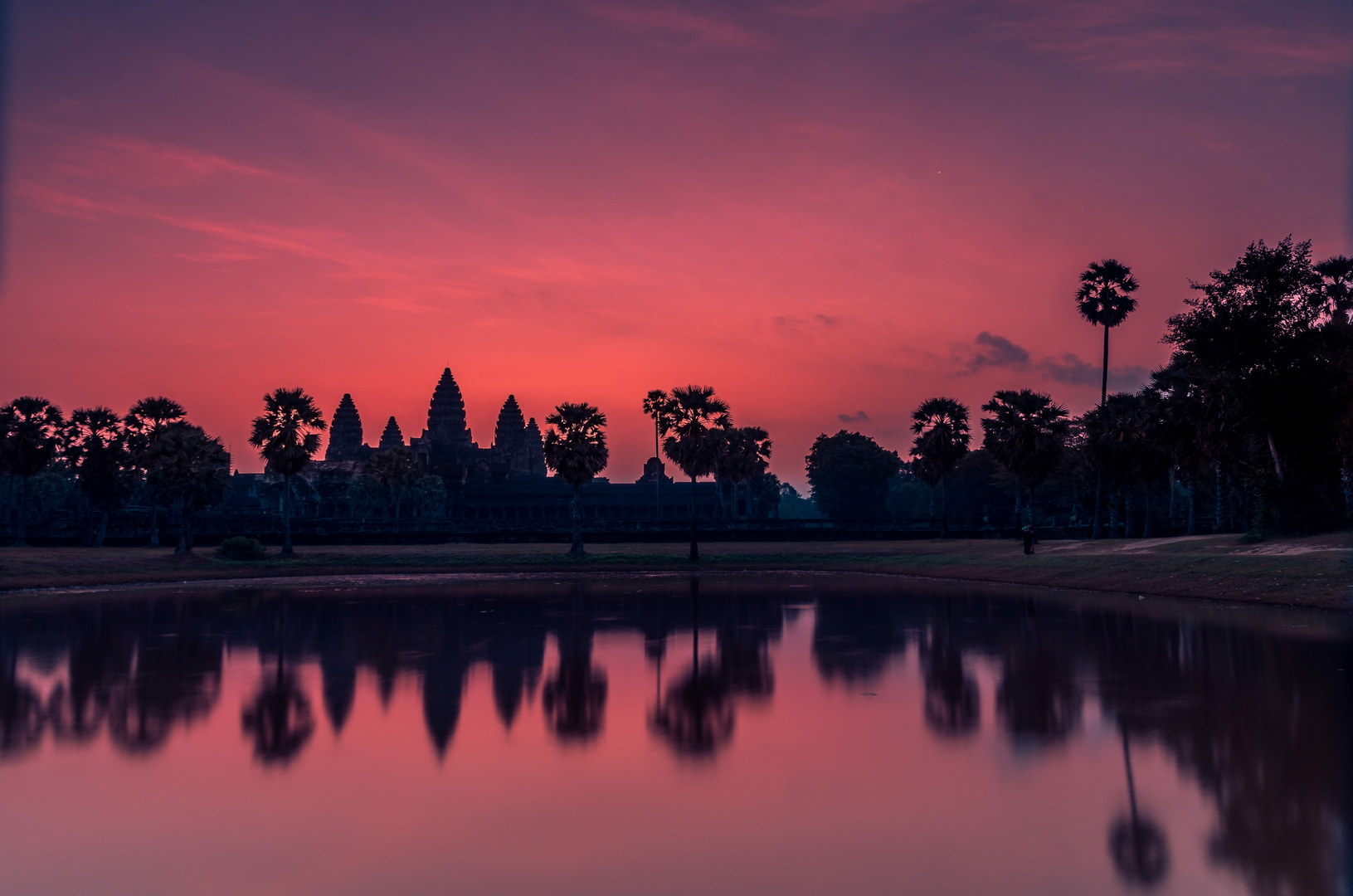 Ankor Wat bei Sonnenaufgang