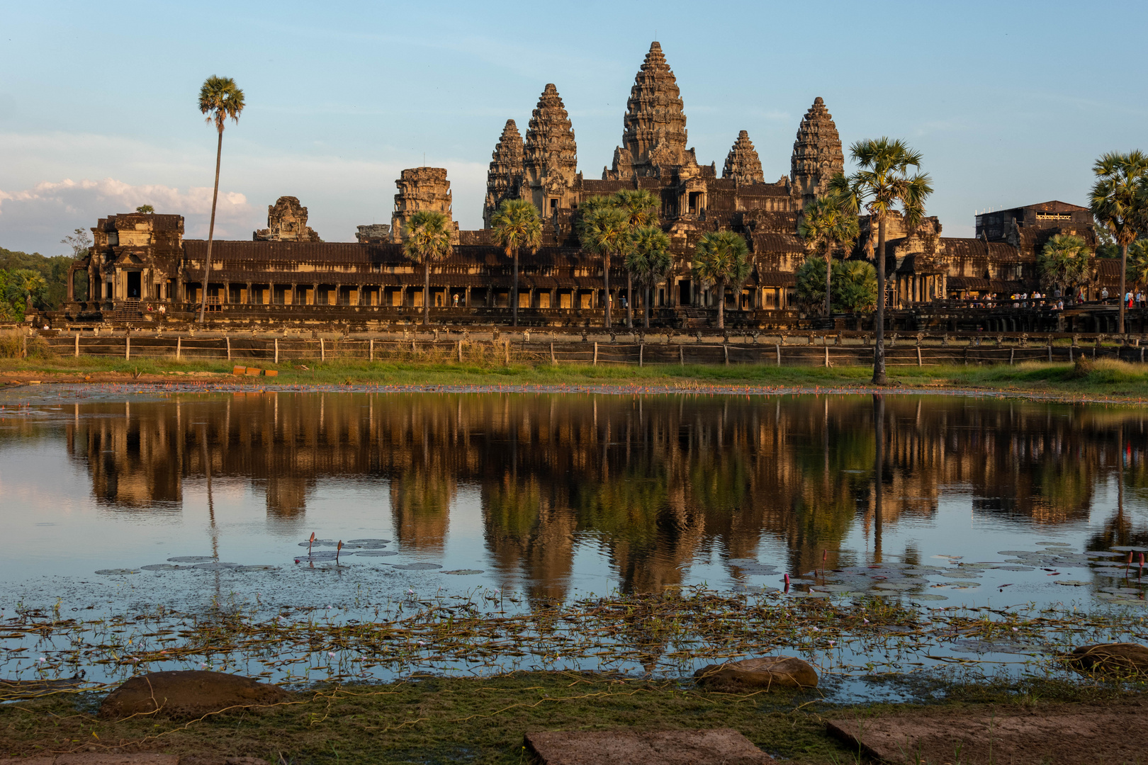 Ankor Wat bei Sonnenuntergang