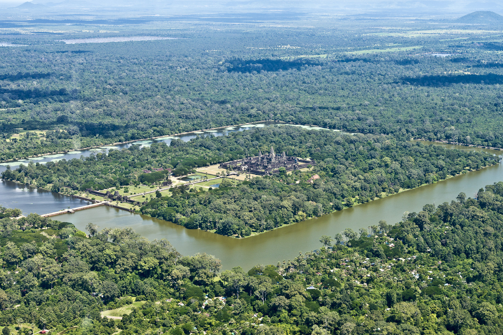 Ankor Wat - Blick aus dem Helikopter