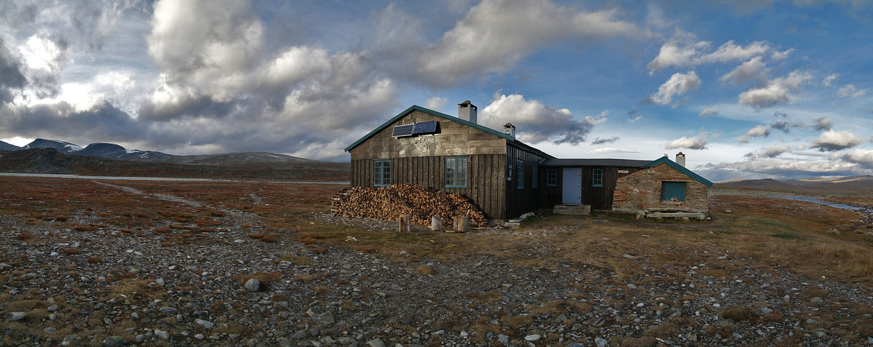 Ankuft auf der Åmotdalshytta