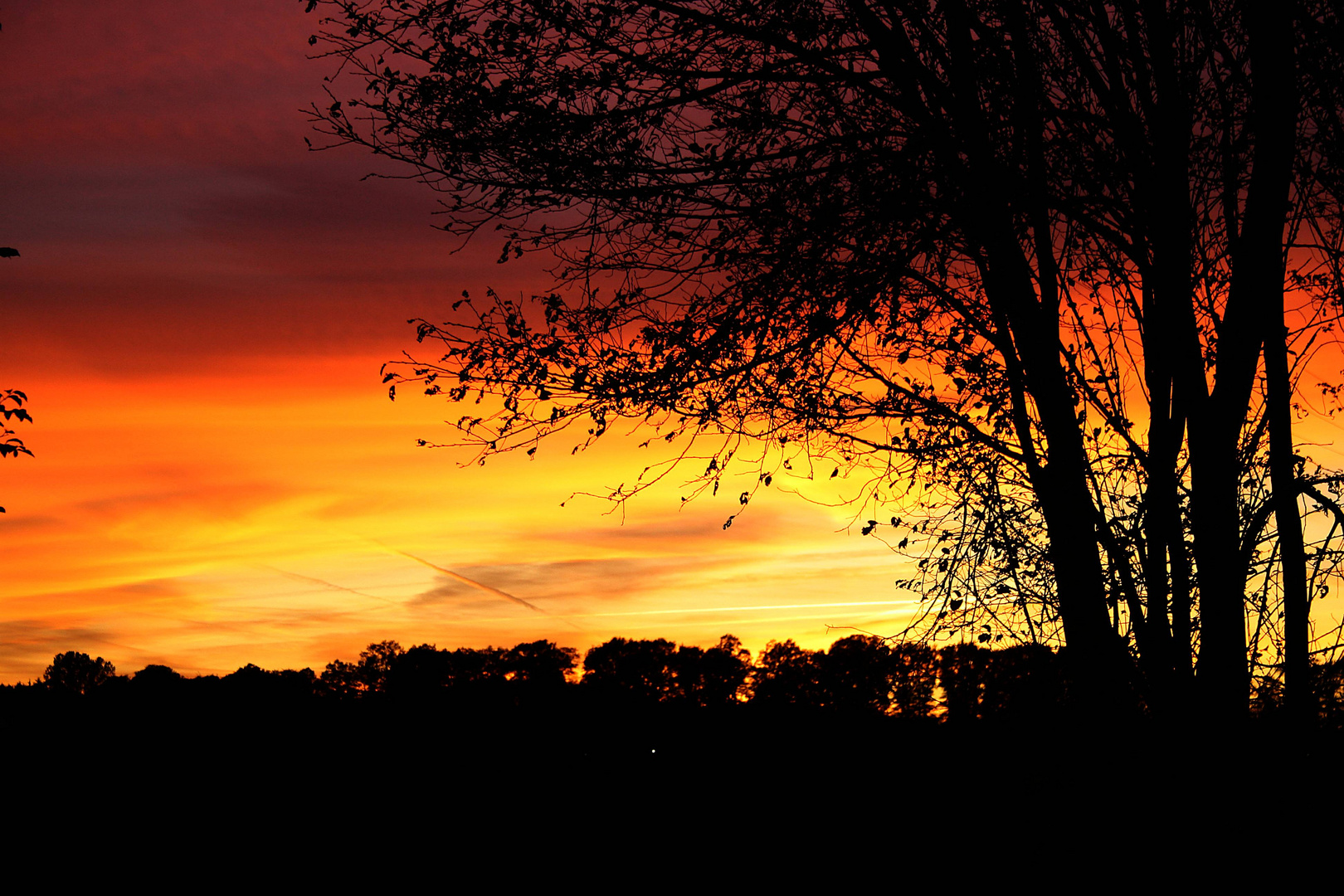 Ankum Tütingen Sonnenuntergang 18.45 Uhr