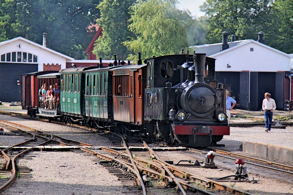 Ankunft am Bahnhof Mariefred