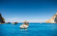 Ankunft am Navagio Beach