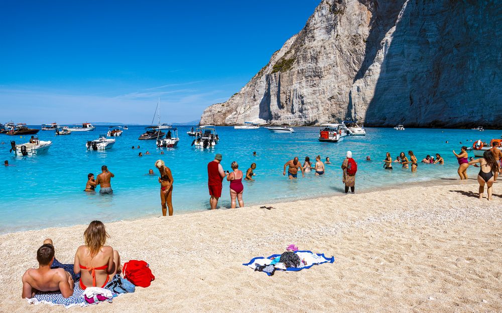 Ankunft am Navagio Beach