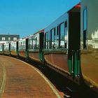 Ankunft auf Borkum im Bahnhof