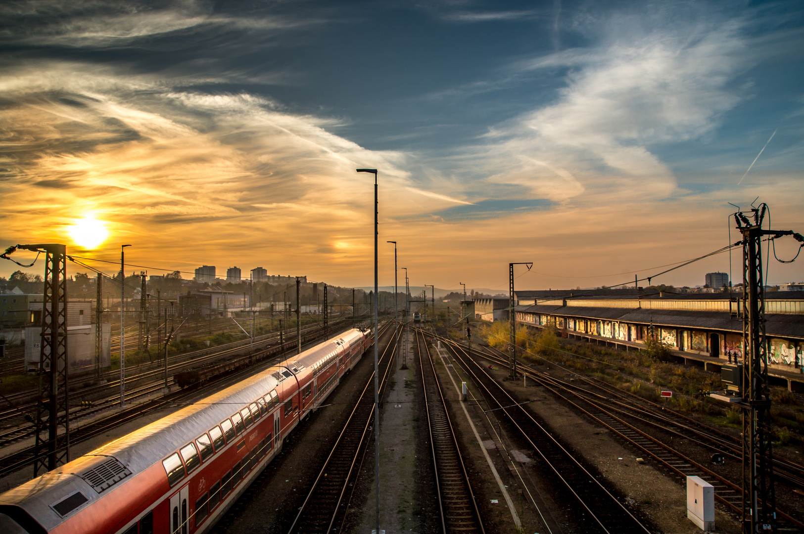 Ankunft bei Sonnenuntergang