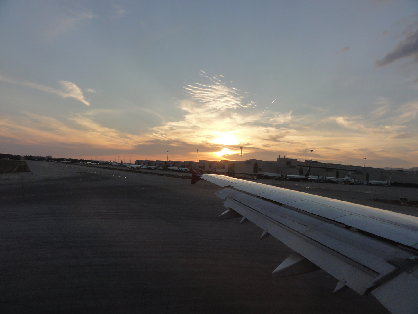 Ankunft bei Sonnenuntergang in Palma / Mallorca