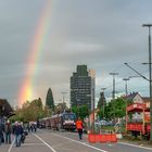 Ankunft des 1. Autoreisezug in Lörrach um 6.25Uhr