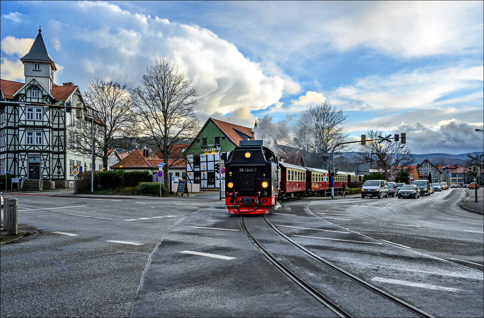 Ankunft des Abendzugs