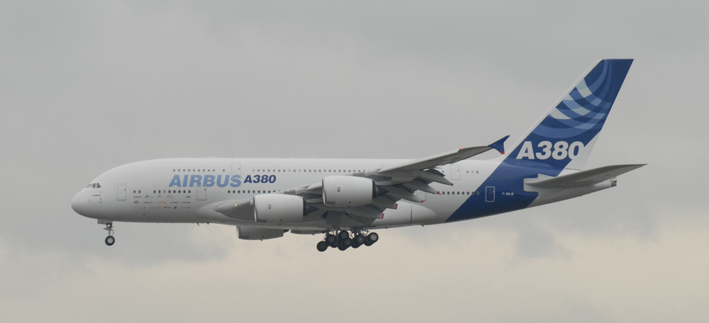 Ankunft des Airbus 380