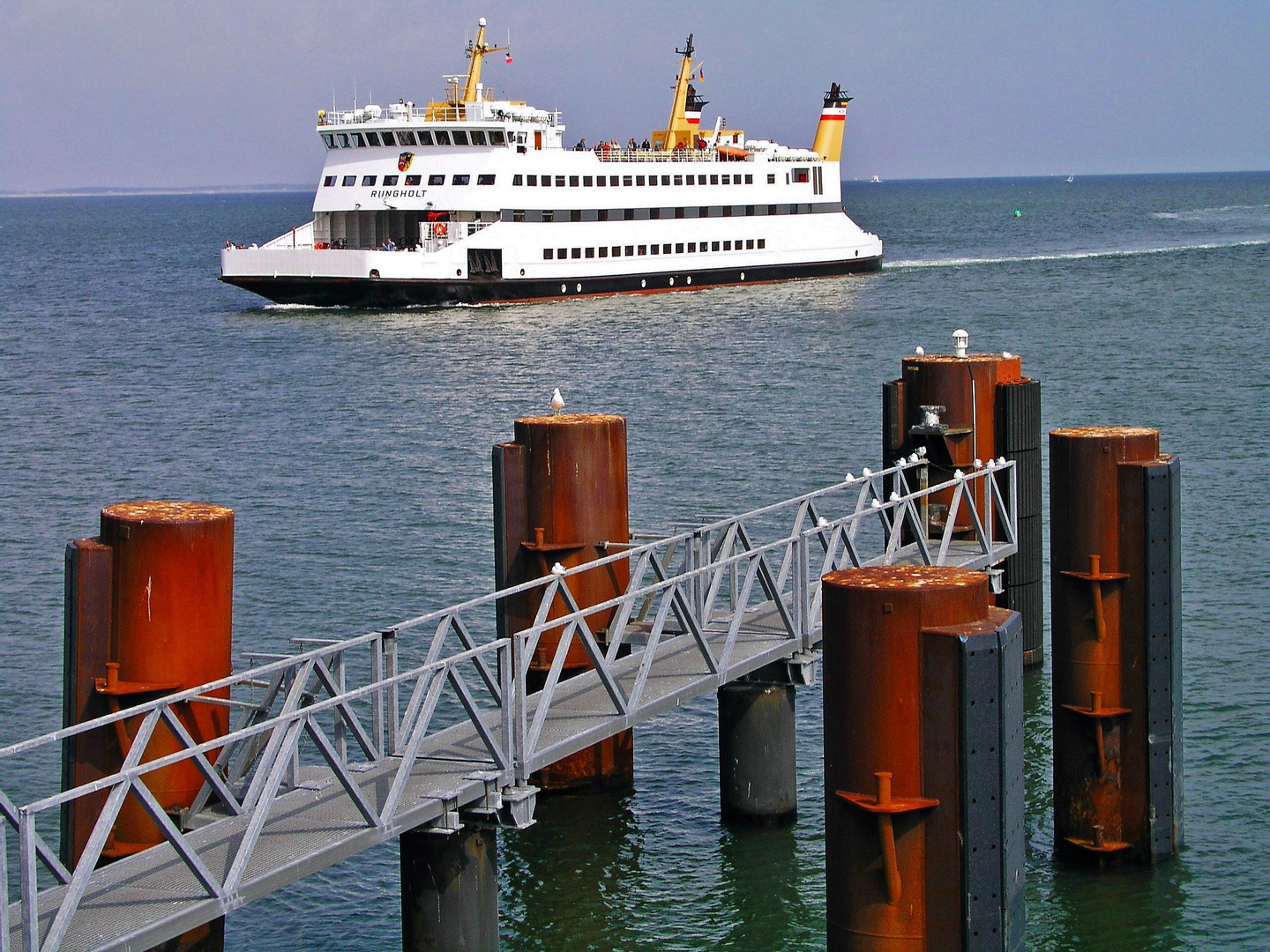 Ankunft im Hafen von Amrum