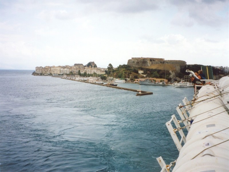 Ankunft im Hafen,Festung - Korfu